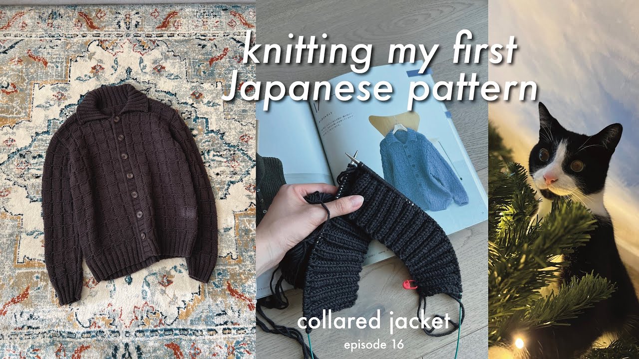 Knitting a Japanese pattern for the first time | Atsuko Takeda | Knit Vlog/Diaries Ep 16 | cindknits