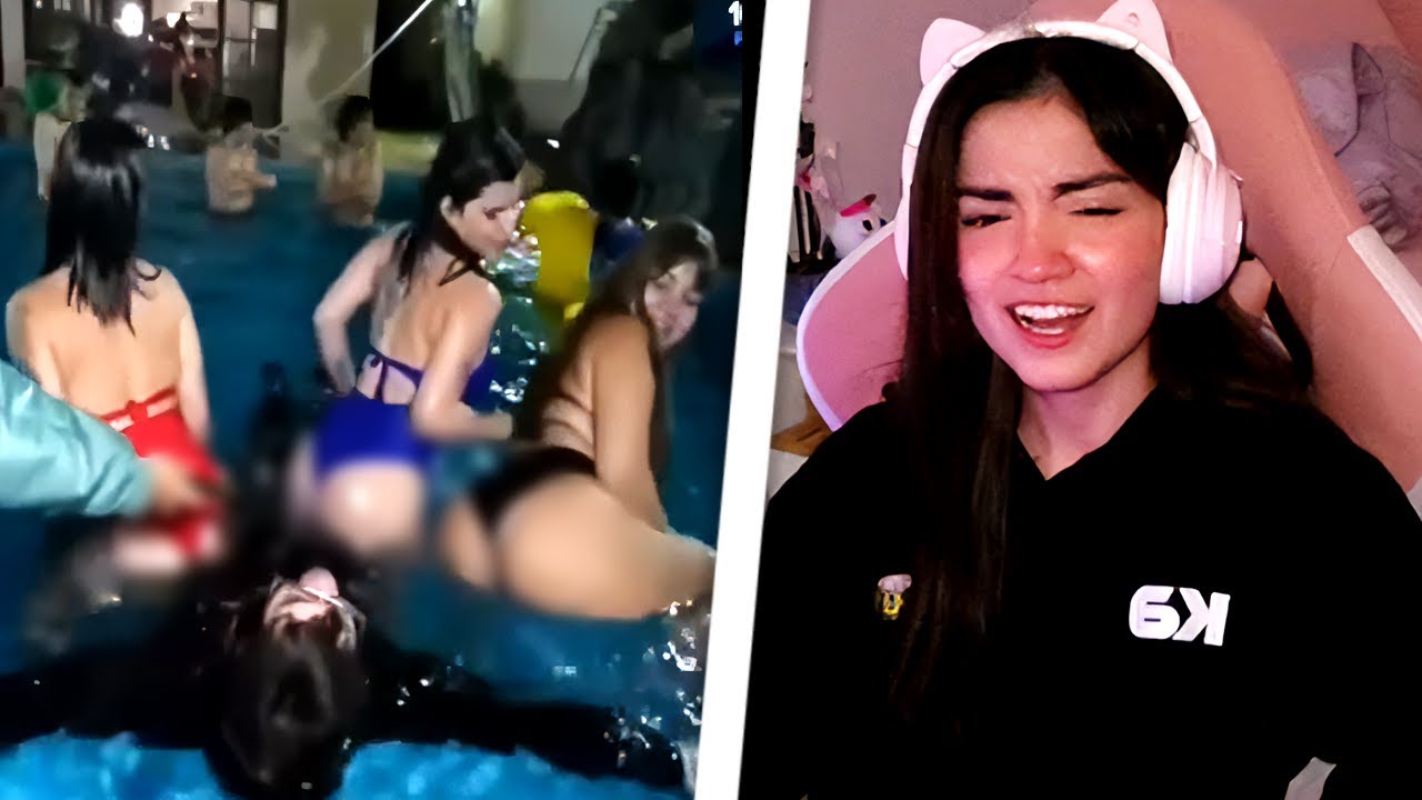 MARY Y CHERRY REACCIONAN A GLOGLO CON 3 CHICAS XD