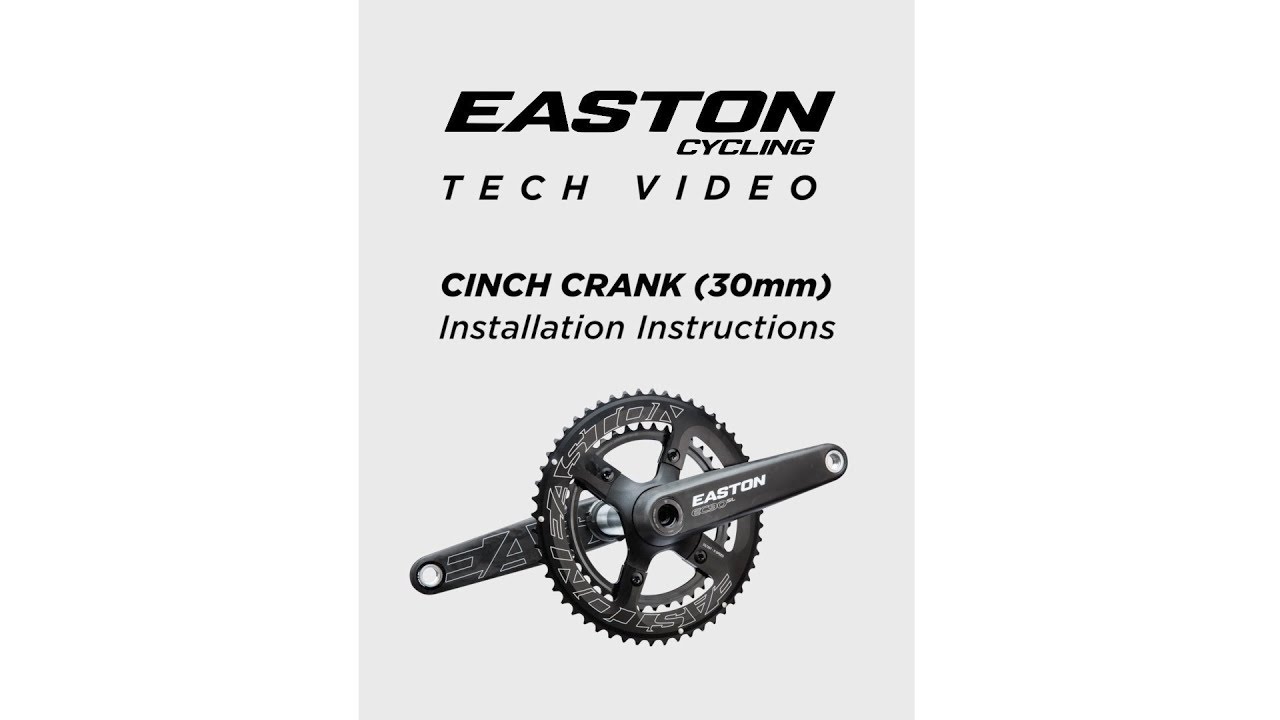 Easton Cinch Crankset (30mm) Installation Instructions