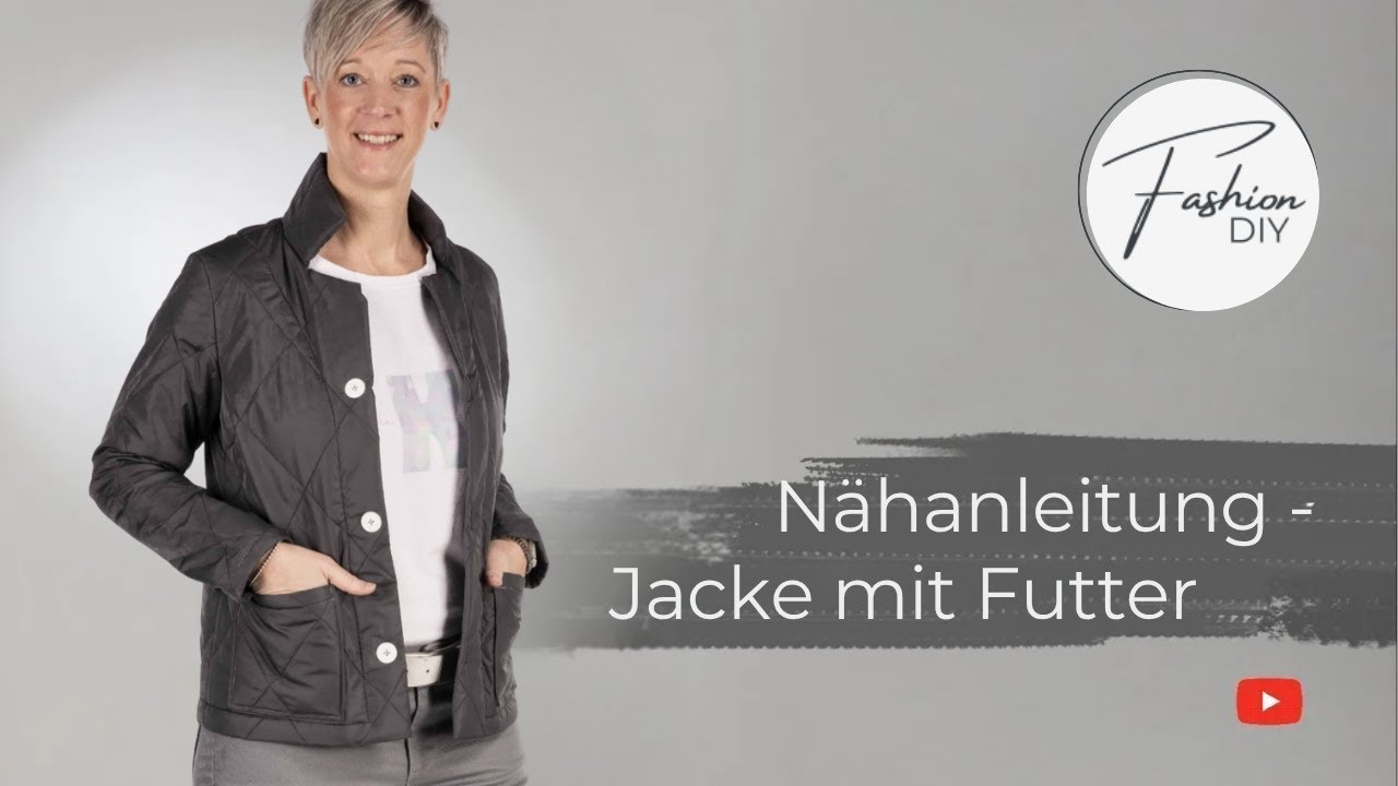 Nähanleitung - Jacke mit Futter nähen