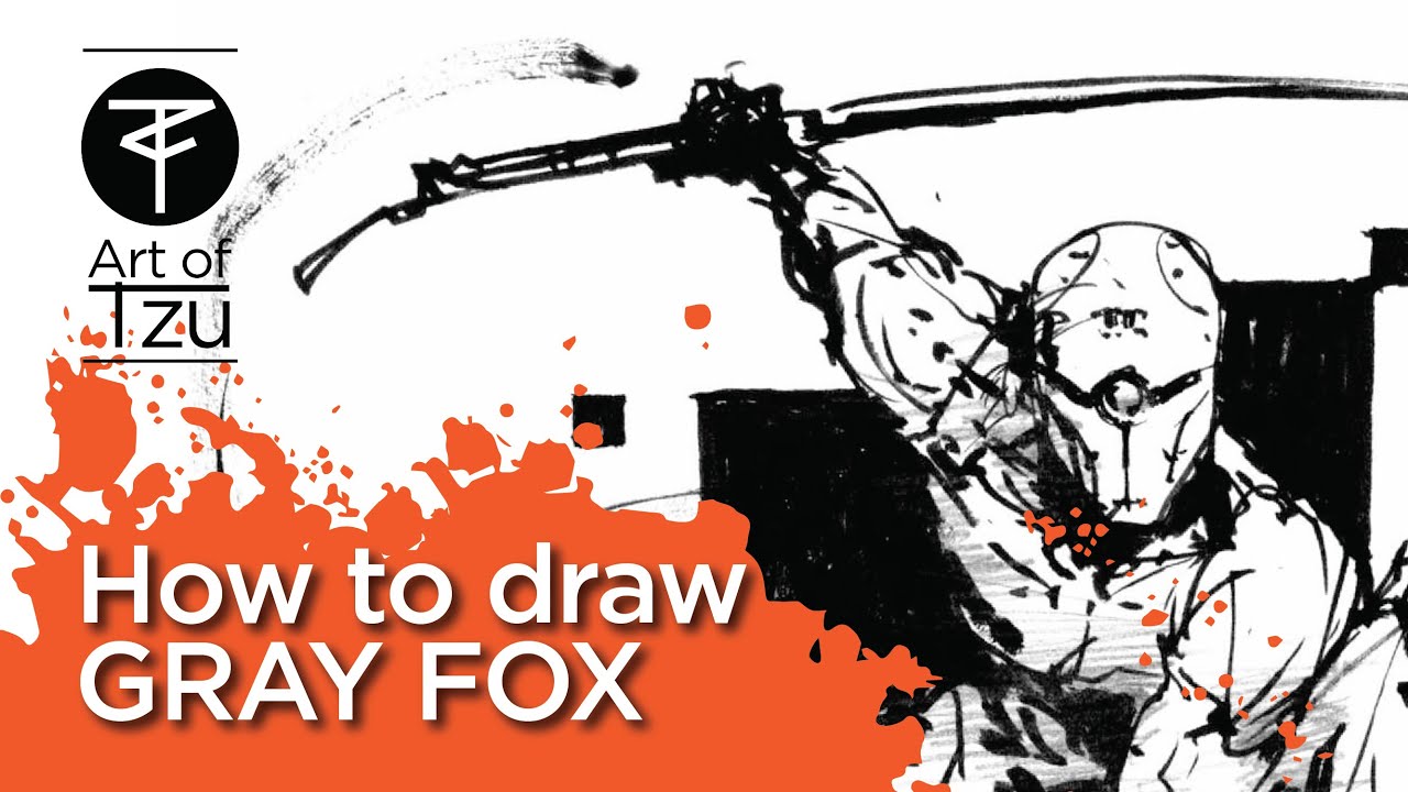 MGS GRAY FOX Real-Time Drawing | Shinkawa Study