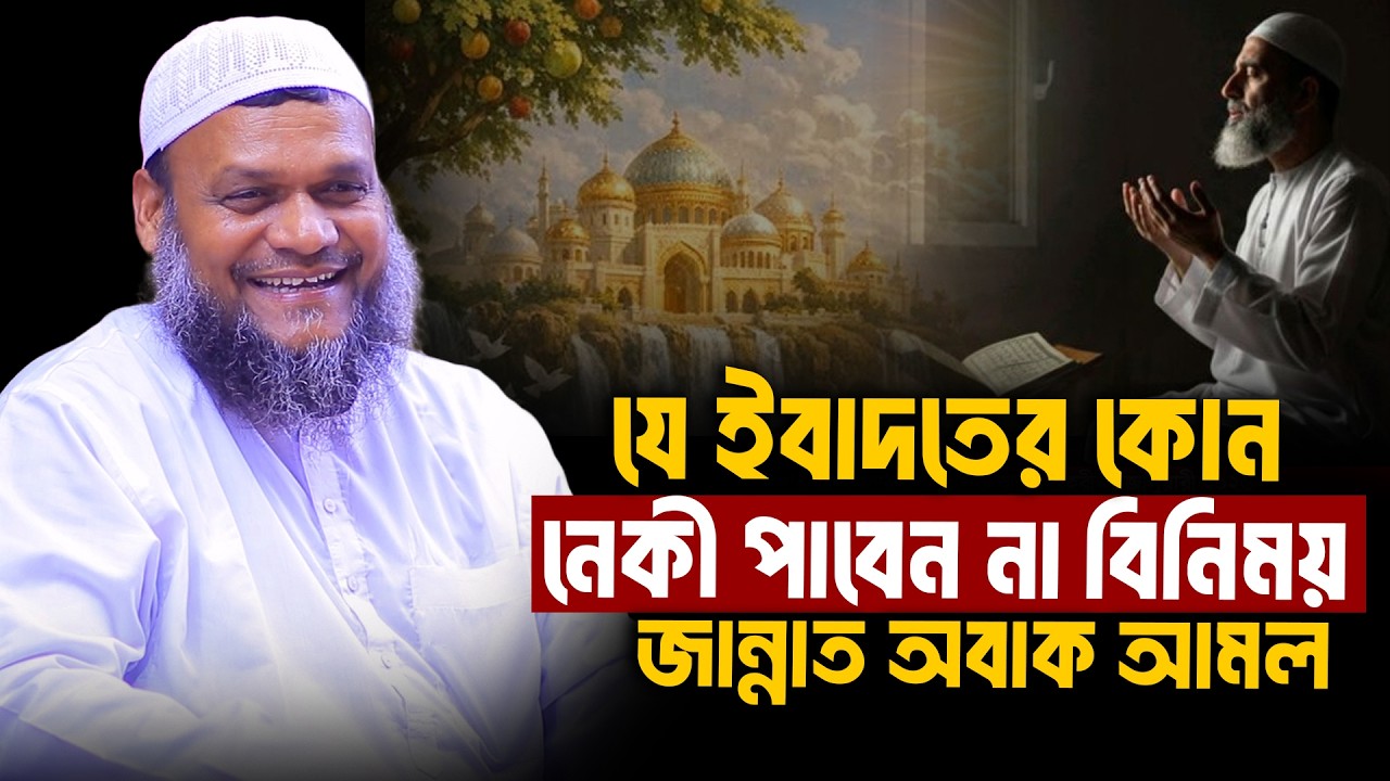 যে ইবাদতের কোন নেকী পাবেন না বিনিময় জান্নাত অবাক আমল│Abdur Razzak Bin Yousuf│Abdur Razzak Waz