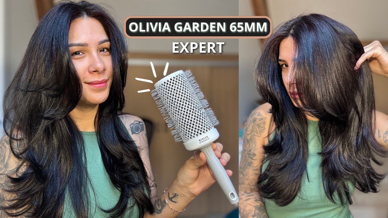 RESENHA ESCOVANDO O CABELO COM SECADOR E ESCOVA OLIVIA GARDEN EXPERT DE 65MM | Por @jessicatthings_