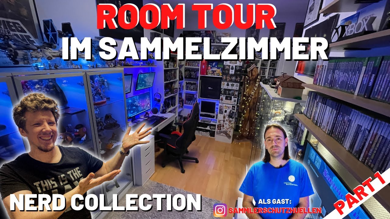 ROOM TOUR im Sammelzimmer - Nerd Collection (Games, Filme, Figuren, Lego) [PART 1]