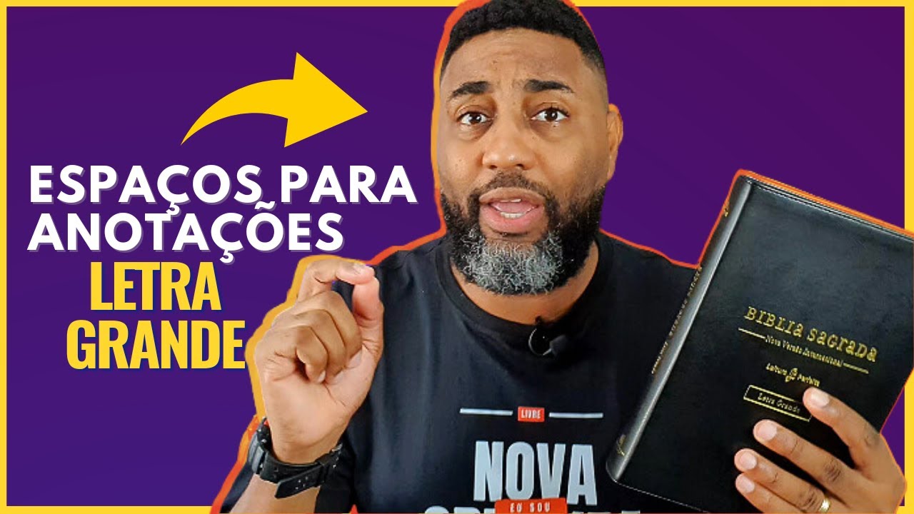 👑BÍBLIA NVI COM ESPAÇOS PARA ANOTAÇÕES - Letra Grande | Flávio Sacramento