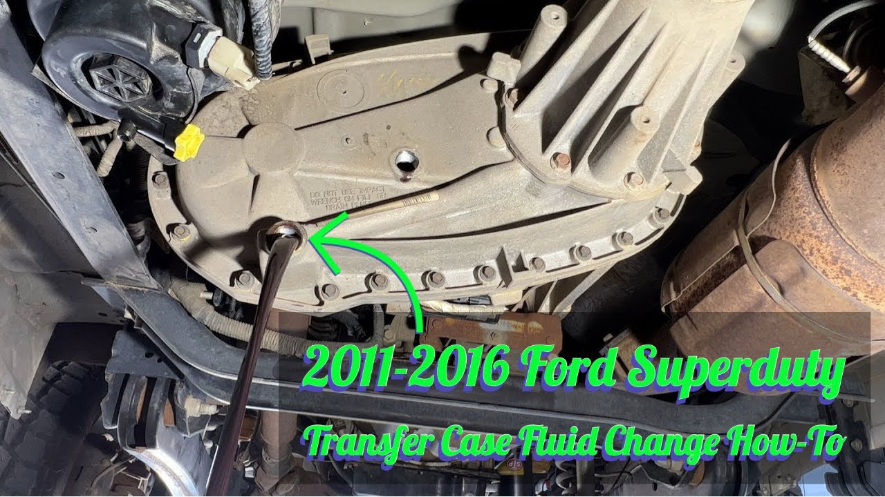 Замена жидкости в раздаточной коробке Ford F-350 2015 года