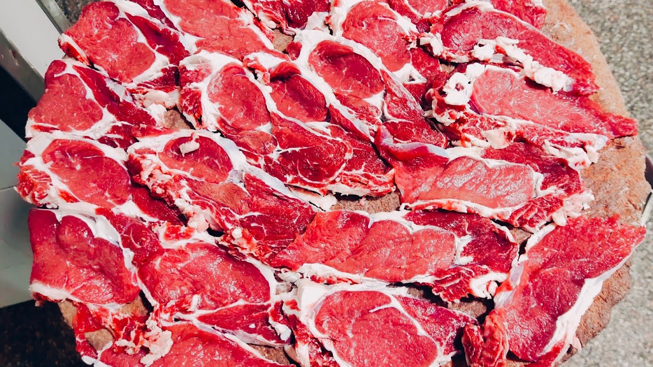 تقطيع الاستيك رب أي عشاق المذاق الرائع 🍗👉Cut the rib eye steak