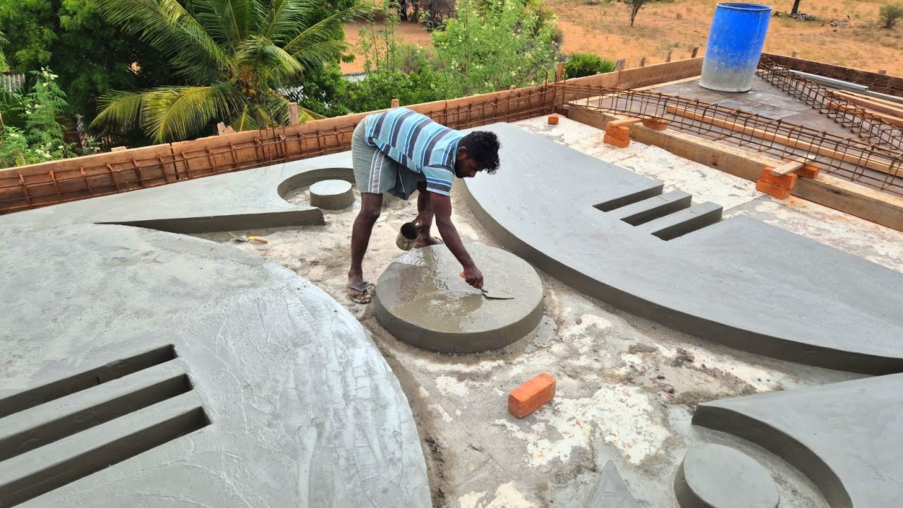 Technology of Roof Ceiling Concrete Design_Modern Ceiling Border Making |Ceiling Pop Design