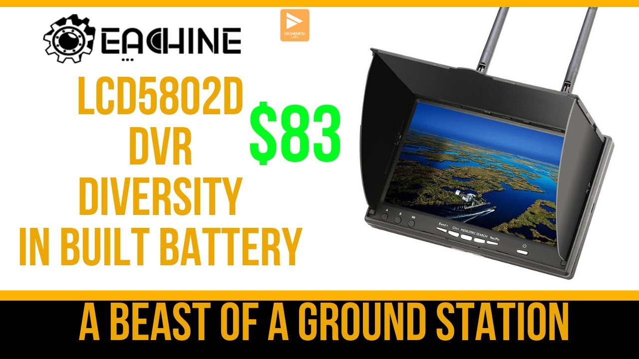 Best Diversity Ground Station For Under $100!!! // Eachine LCD5802D