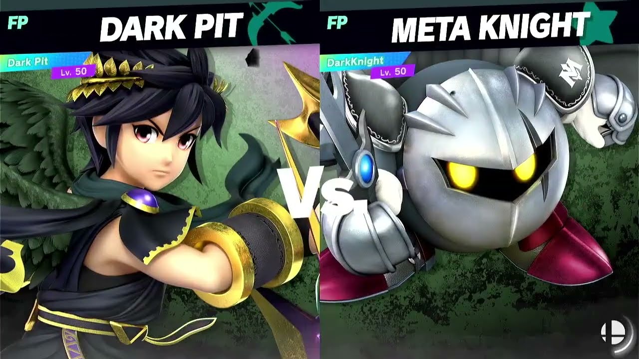 Super Smash Bros Ultimate Amiibo Fights Request Dark Pit vs Dark Meta Knight