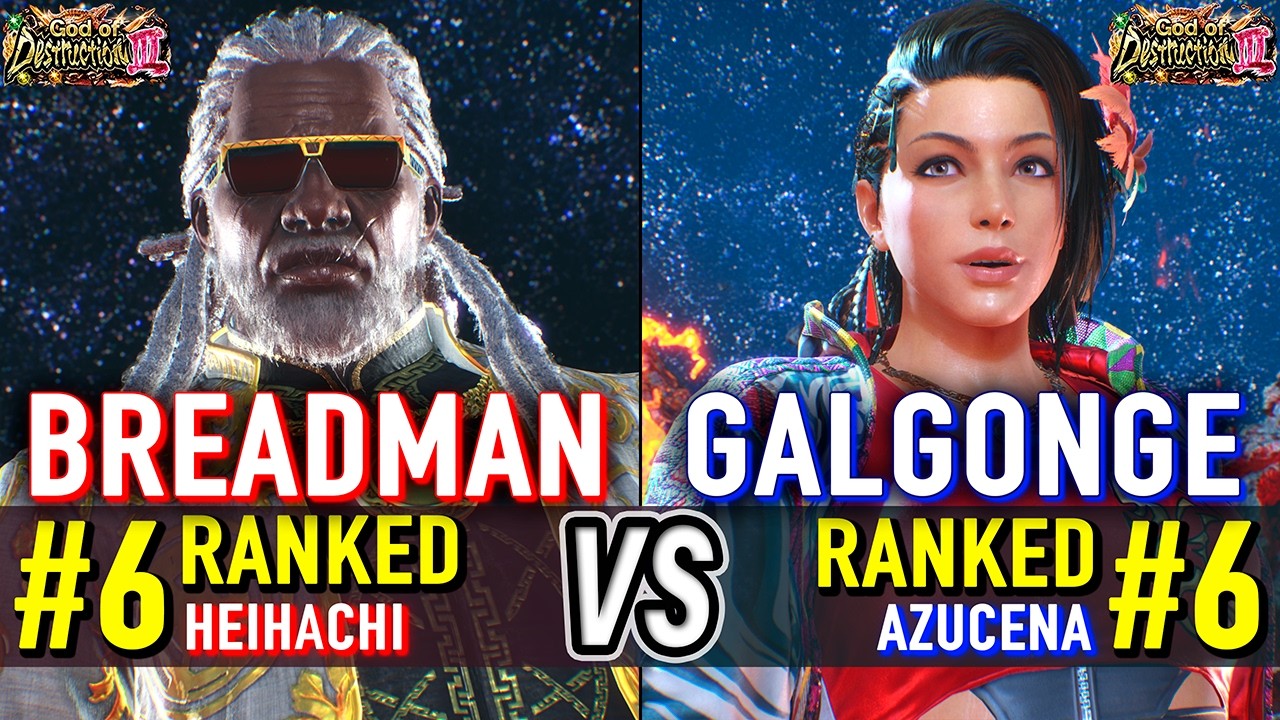 T8 🔥 BREADMAN (#6 Ranked Leroy) vs GALGONGE (#6 Ranked Azucena) 🔥 Tekken 8 High Level Gameplay