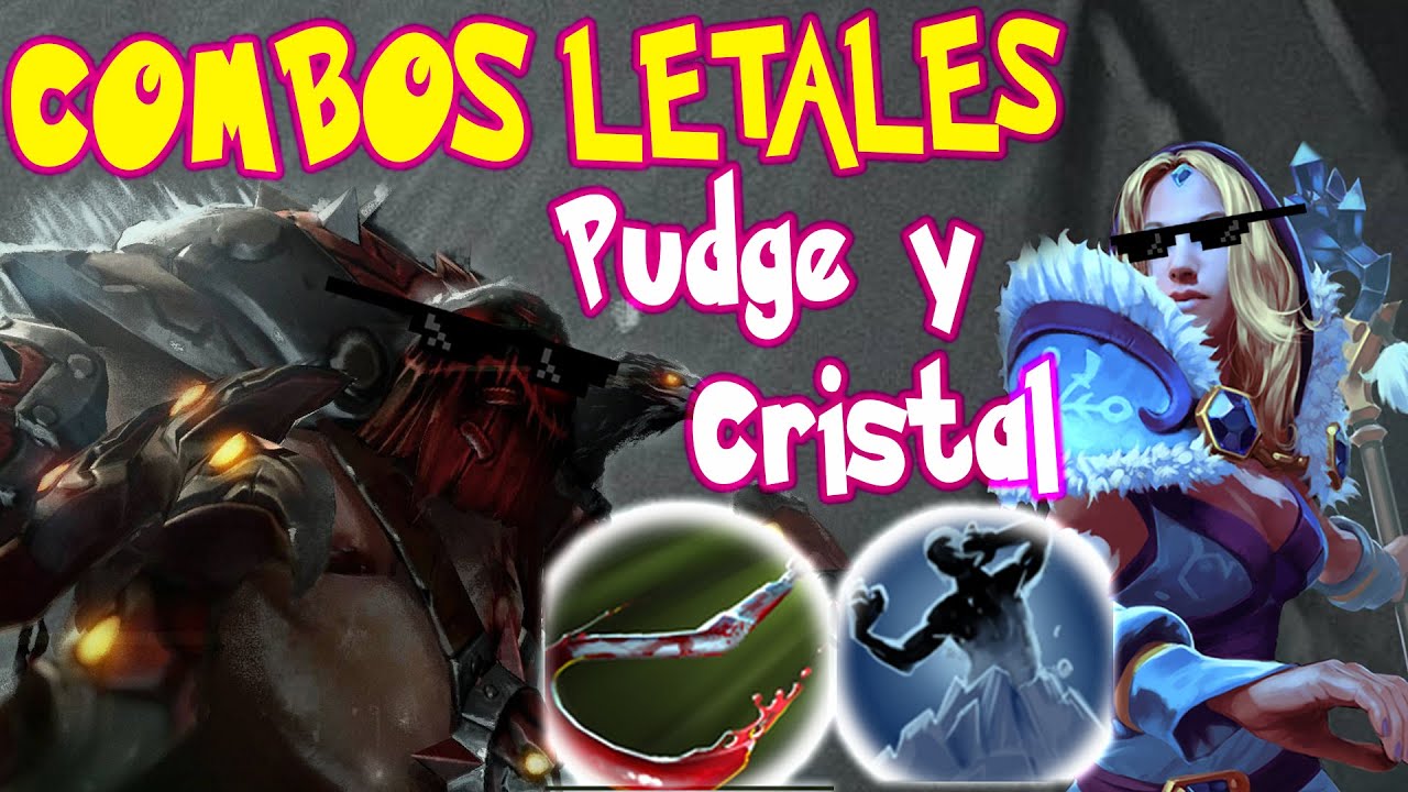 Dota2 - COMBOS LETALES! - CRISTAL MAIDEN & PUDGE -  Asran7 y LaHueba! GAMEPLAY!