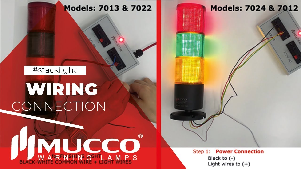 How do you wire a stack light? Dry Connection and Direct Connection | Mucco Sinyalteknik