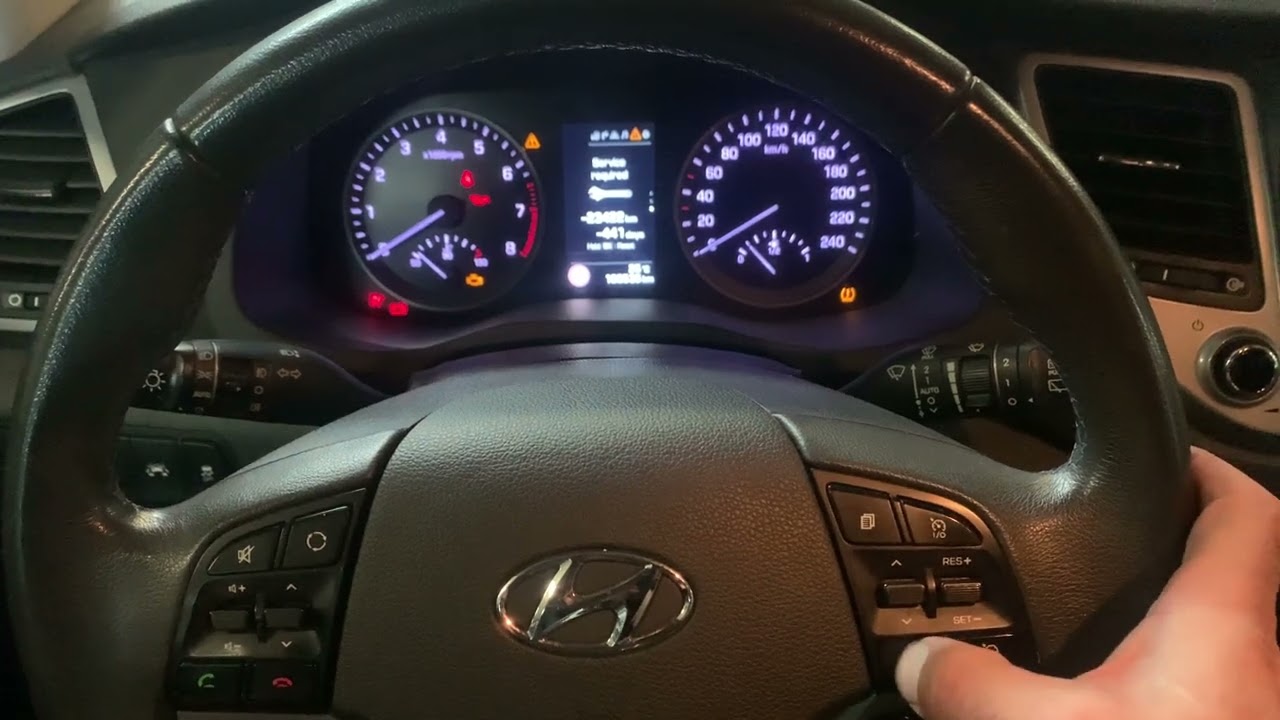 Сброс сервисного обслуживания Hyundai Tucson 2017
