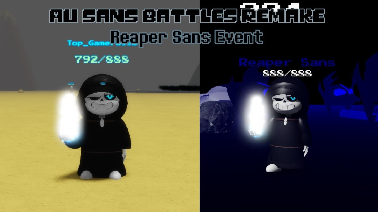 Roblox Au Sans Battles Remake [Reaper Sans Event + Showcase]