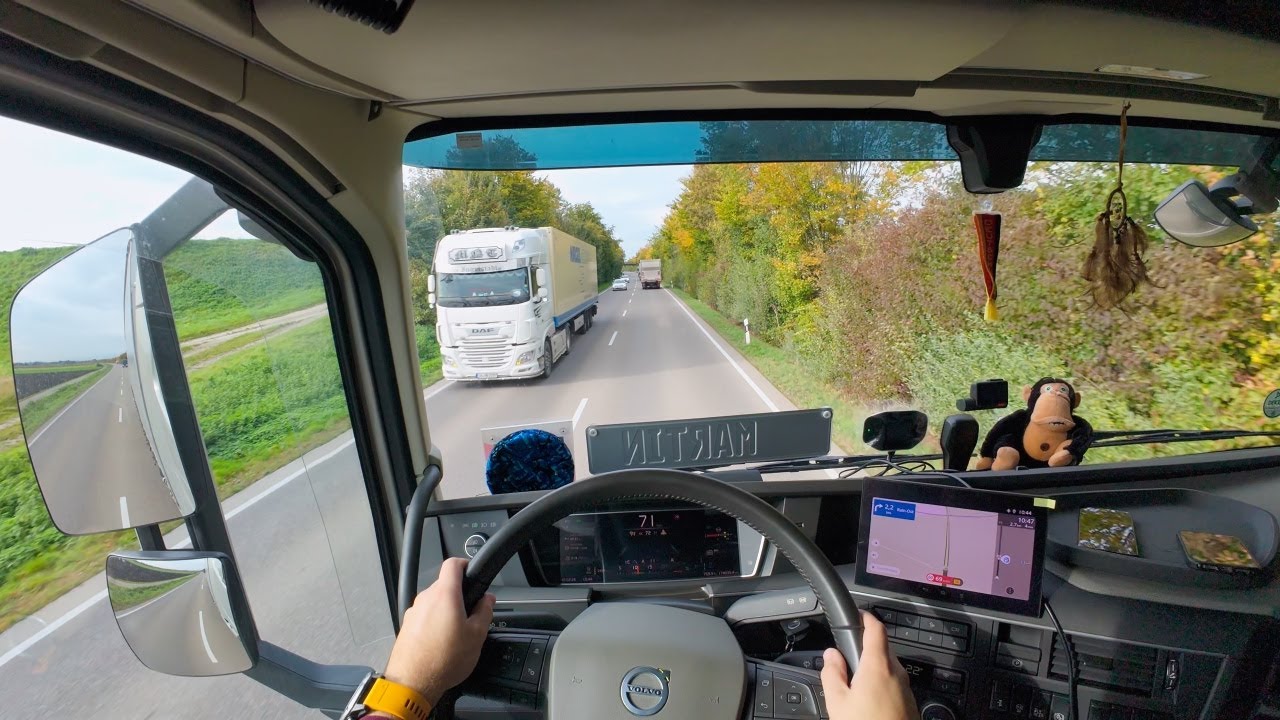 Что делать, если вы превысили время вождения ⁉️ POV Truck Driving ❗️ Осенние пейзажи Германии 🇩🇪