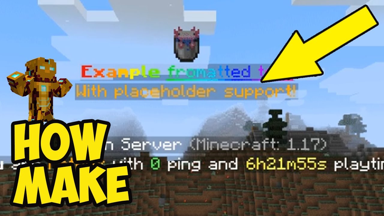 Minecraft how to make holographic text (EASY)