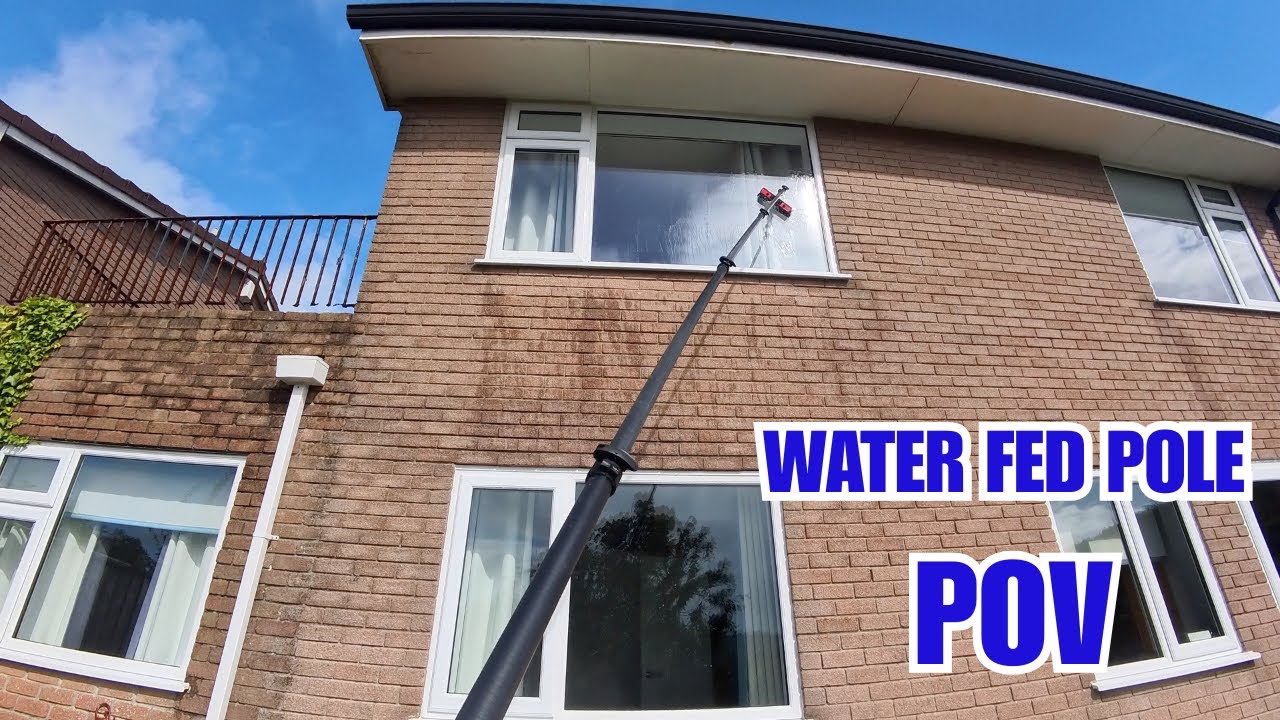 POV Window Cleaning | Real Time Water Fed Pole Window Cleaning