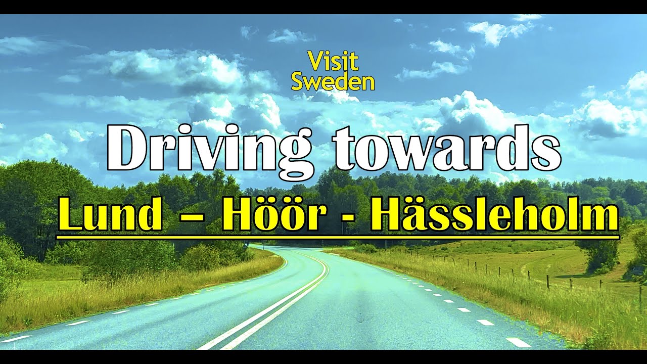 Driving towards Lund - Hässleholm - Höör, June 2023