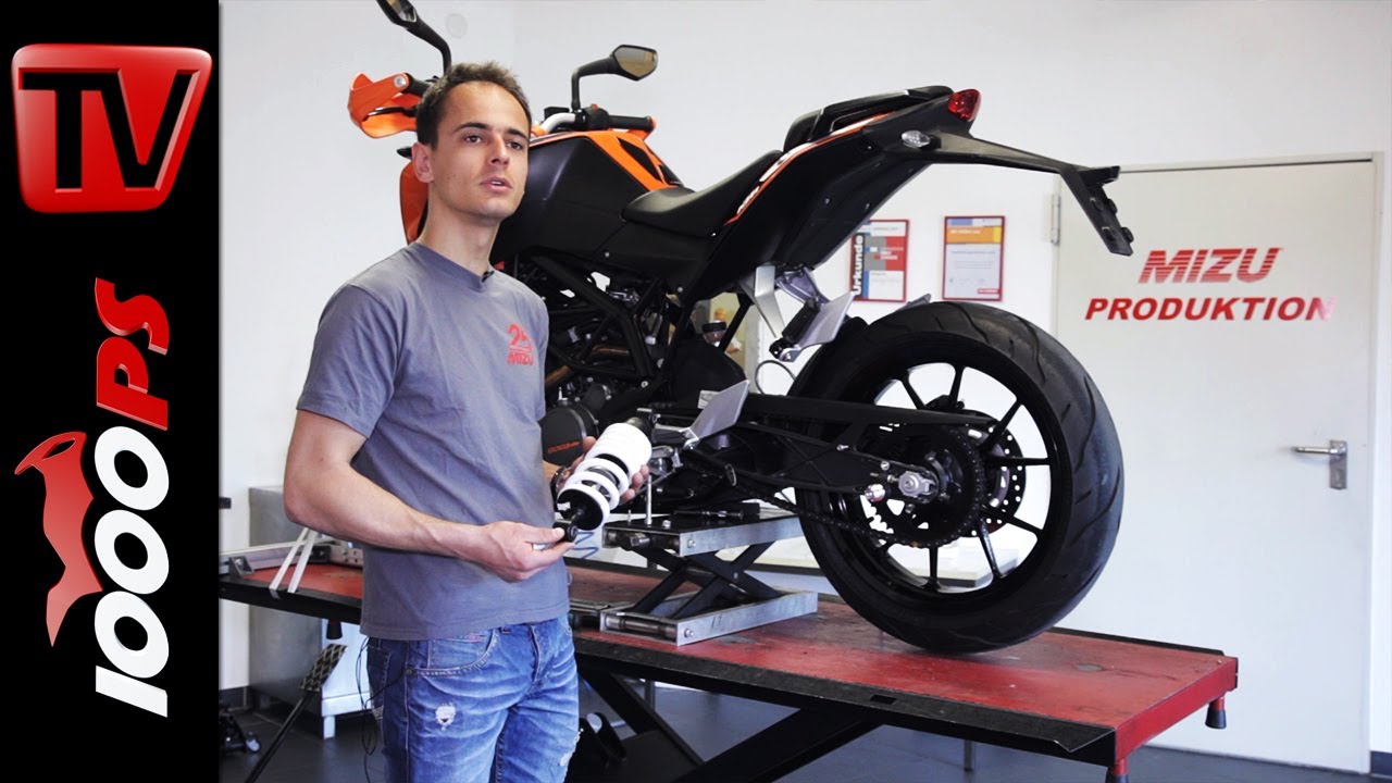 Montagevideo | Mizu Hecktieferlegung an KTM 200 Duke