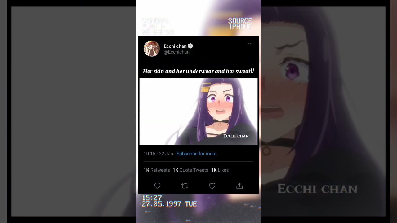 Oh, crap! She was changing?! | Ecchi chan