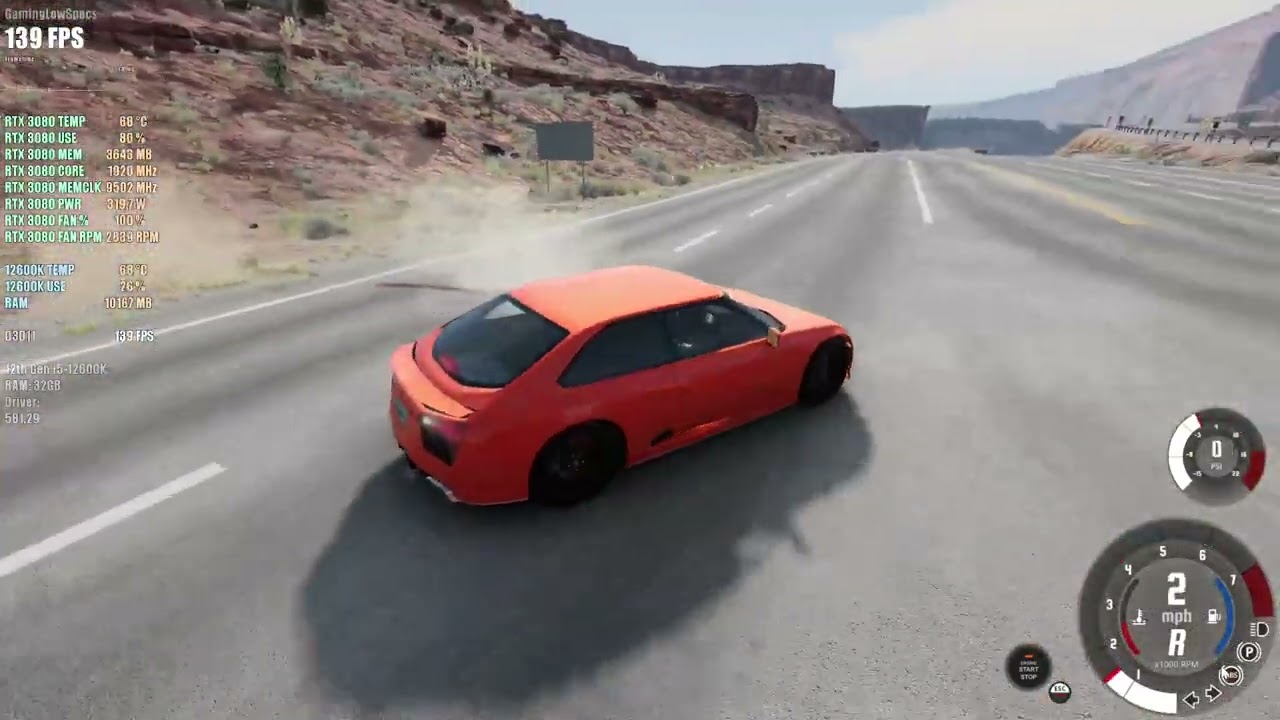 BeamNG.drive - RTX 3080 - Intel i5 12600K - 1440p