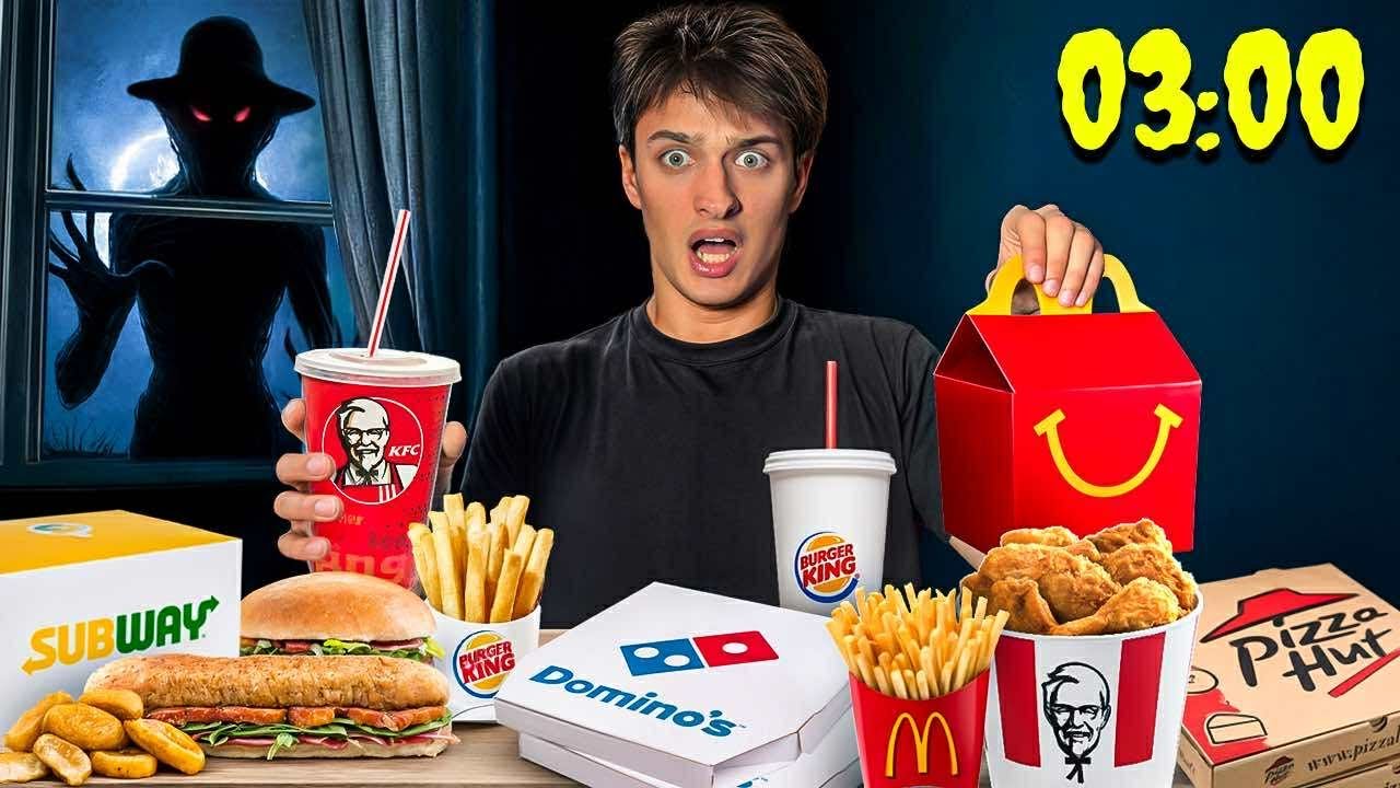 NIGDY NIE ZAMAWIAJ WSZYSTKICH FAST FOODÓW O 3 W NOCY!