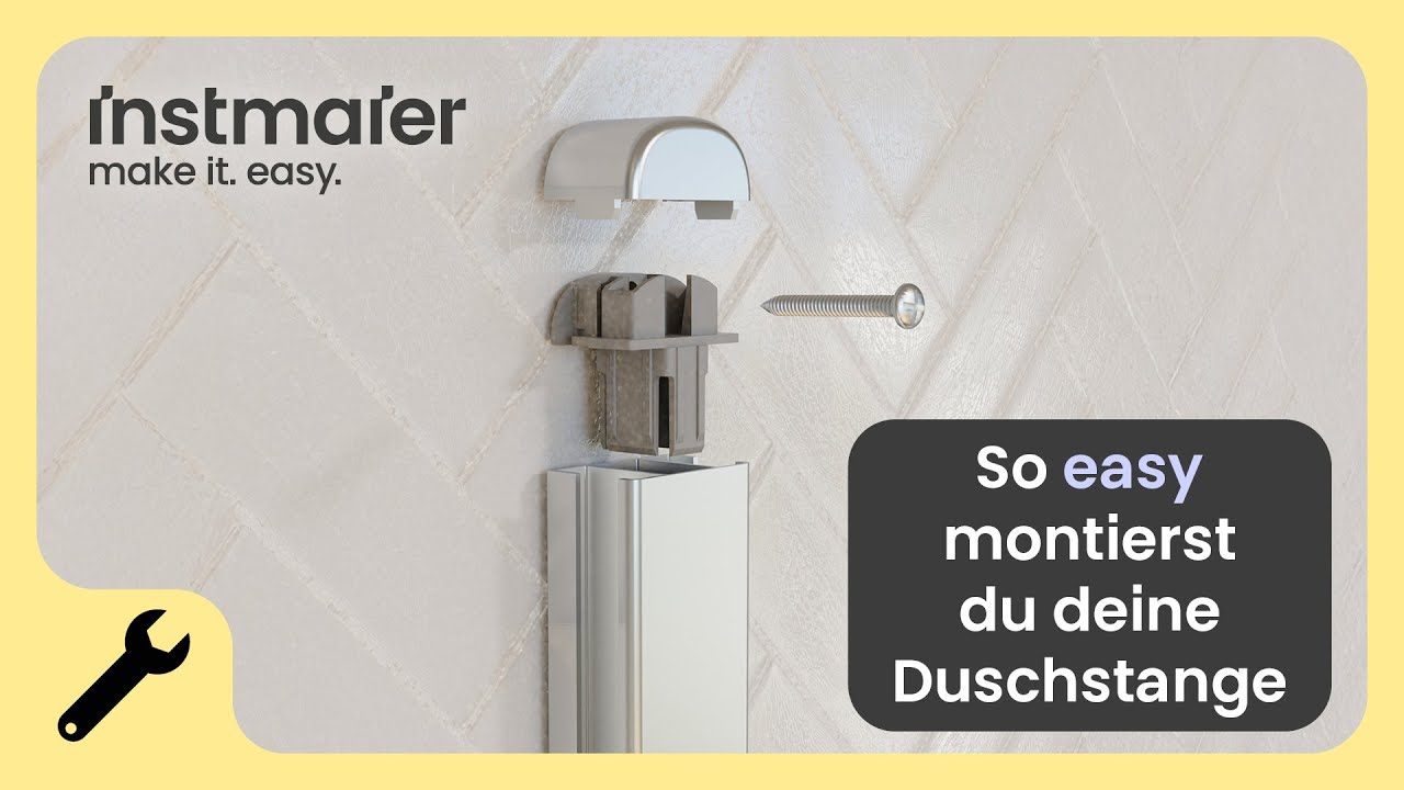 Montageanleitung Duschstange Cleo - Schritt für Schritt erklärt