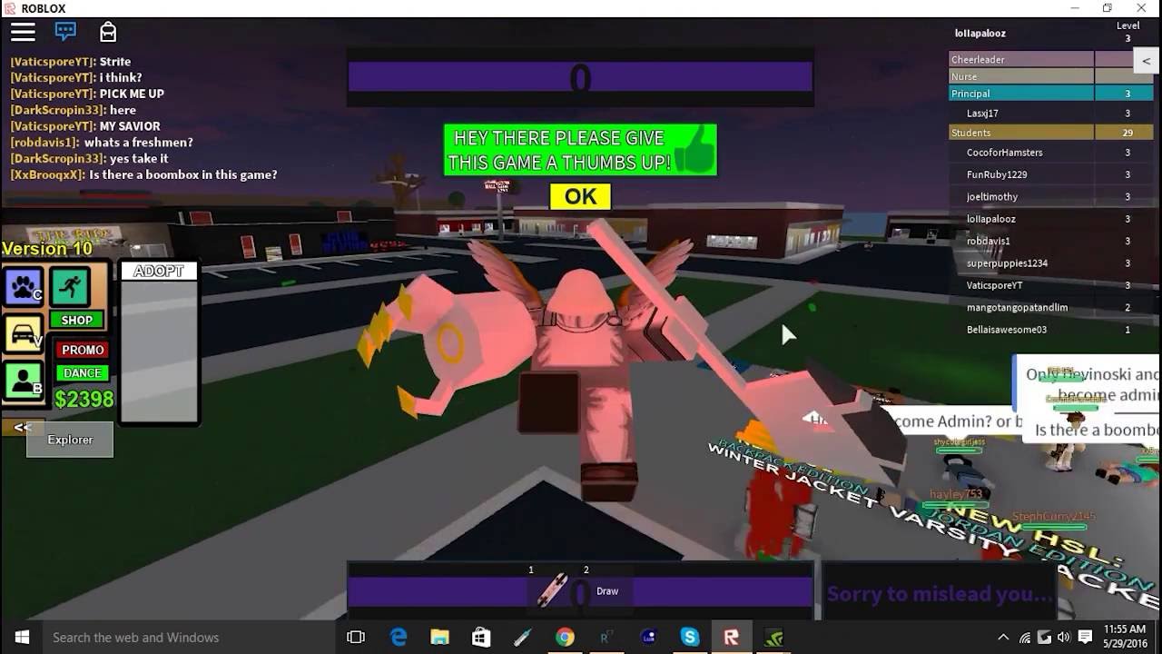 Roblox Exploiting - High School life (Killing ODers)