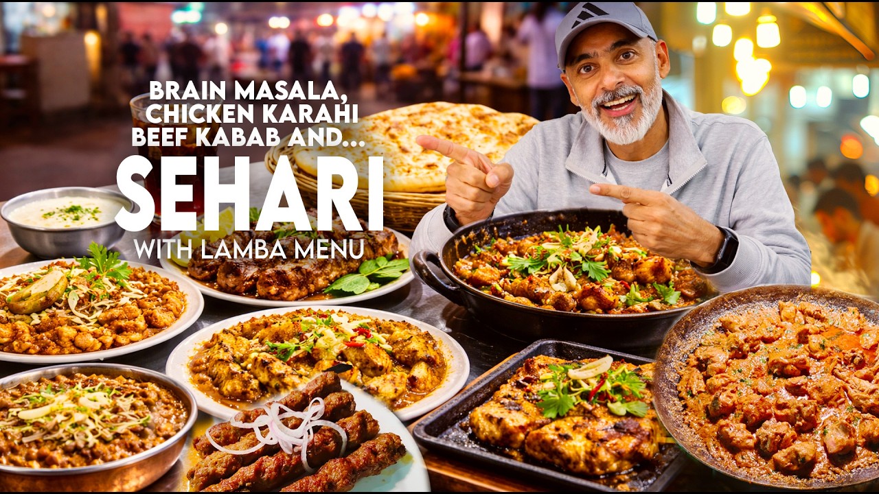 Ramzan Series: Brain Masala, Chicken Karahi... Real Desi Sehri Food in Main Market Gulberg Lahore