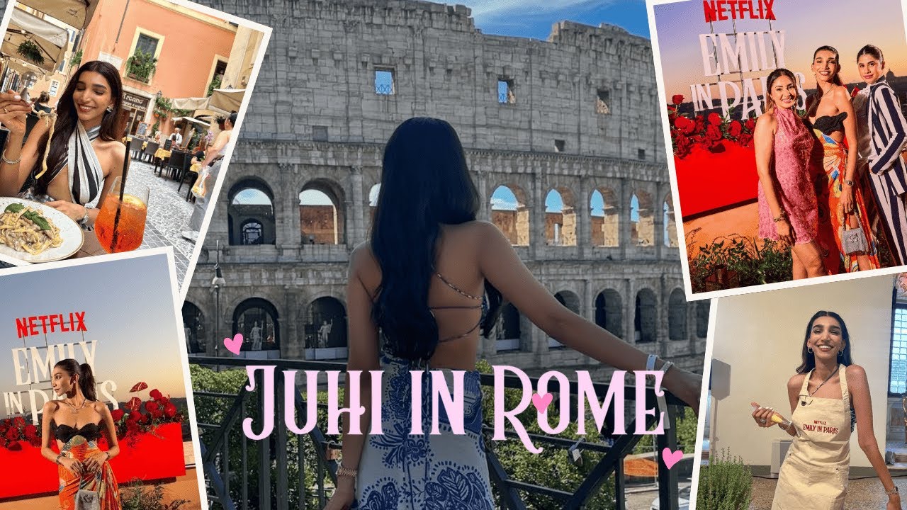 Juhi in Rome 😍 With Netflix ❤️