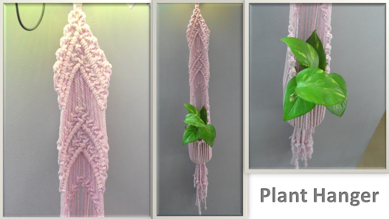 Macrame Plant Hanger|How to make Macrame plant hanger|Boho decor Ideas| Wall Decor ideas in Tamil