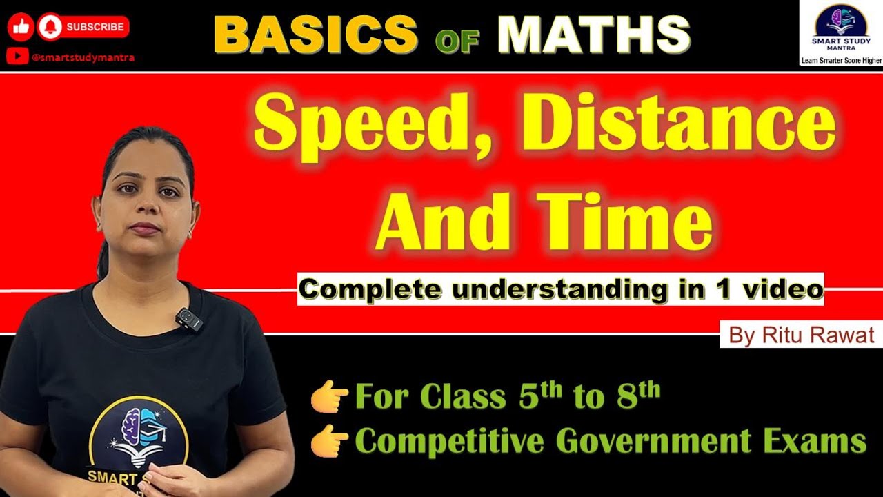 Speed, Distance and Time | Class 5 to 8 | Word Problems & Formulas 