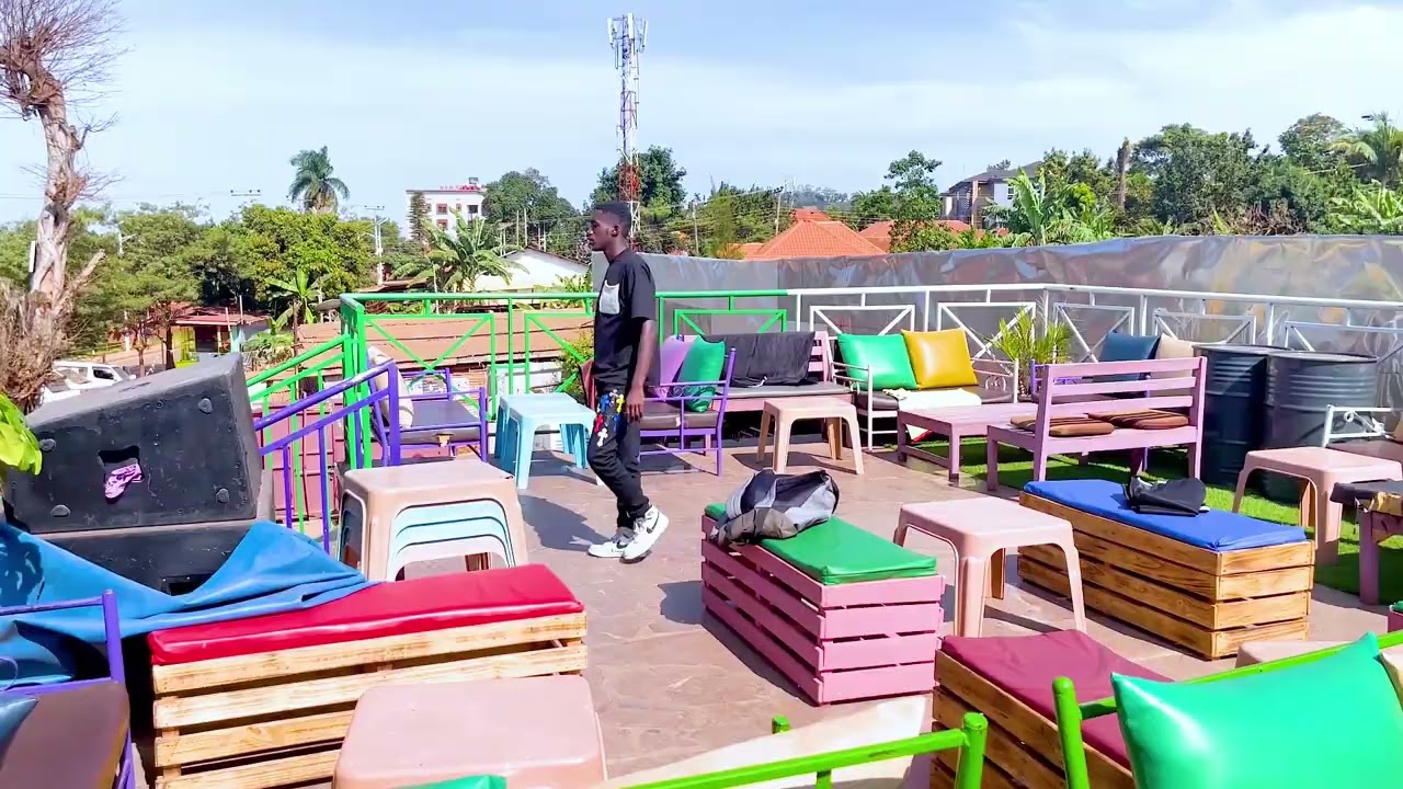 inside papa's spot. which is located in makindye