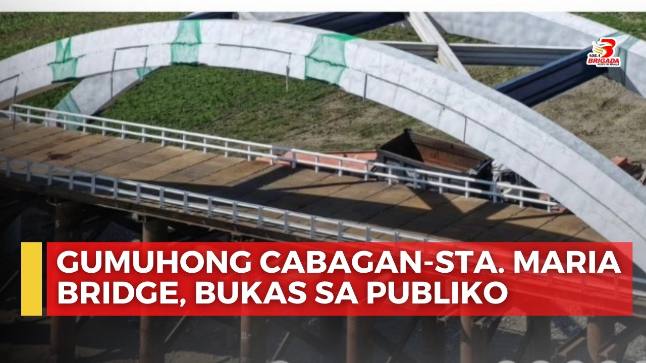 Gumuhong Cabagan-Sta. Maria Bridge sa Isabela, bukas sa publiko