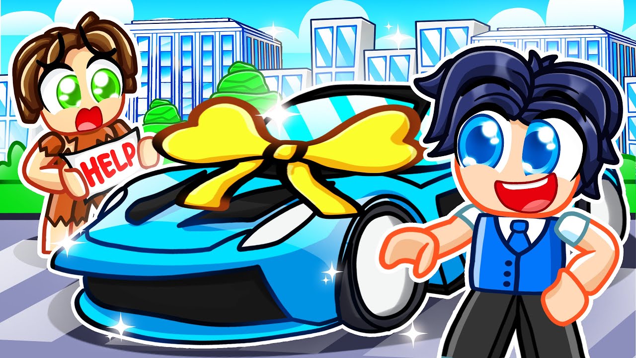 I Surprised a POOR NOOB With his DREAM CAR in ROBLOX DRIVING EMPIRE!