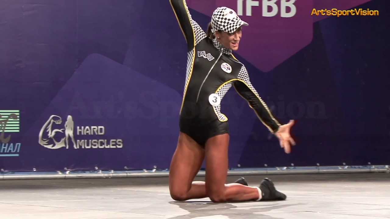 2013 World IFBB - ZHURINA Ekaterina (RUS) Women's FITNESS up to 163 cm - Round 1 (Екатерина Журина)