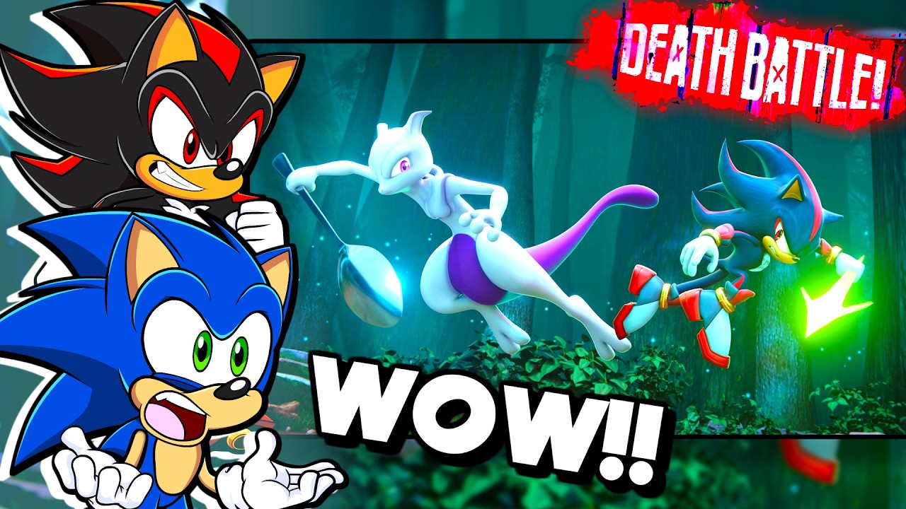 Shadow РЕАГИРУЕТ на &laquo;Shadow VS Mewtwo DEATH BATTLE&raquo; (при участии Sonic)