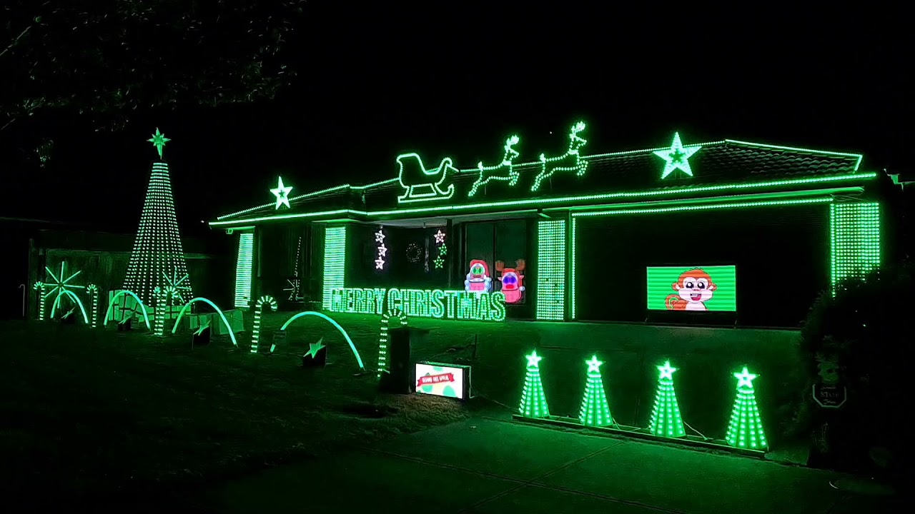 Evans Central Christmas Lights 2021 - YMCA (Christmas Version)