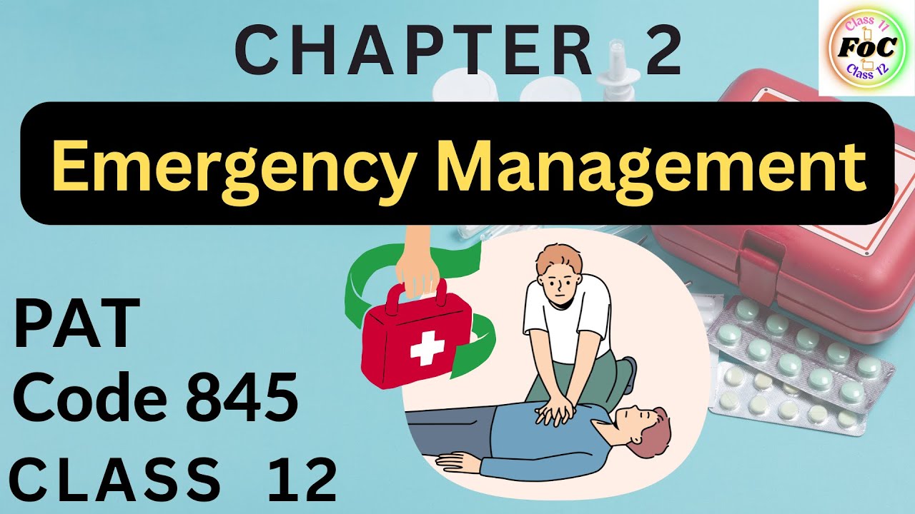 Class 12 Emergency Management | Unit 2 PAT Physical Activity Trainer Code 845 CBSE Board Exam 2025