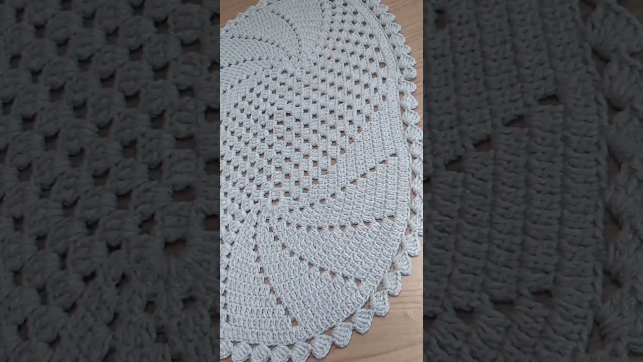 Tapete oval espiral #croch&ecirc;damaybrasil #croch&ecirc; #artesanato #tapetedecroch&ecirc;
