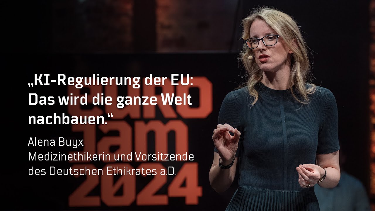 Alena Buyx über die Vorreiterrolle Europas bei KI | EuroJam 2024