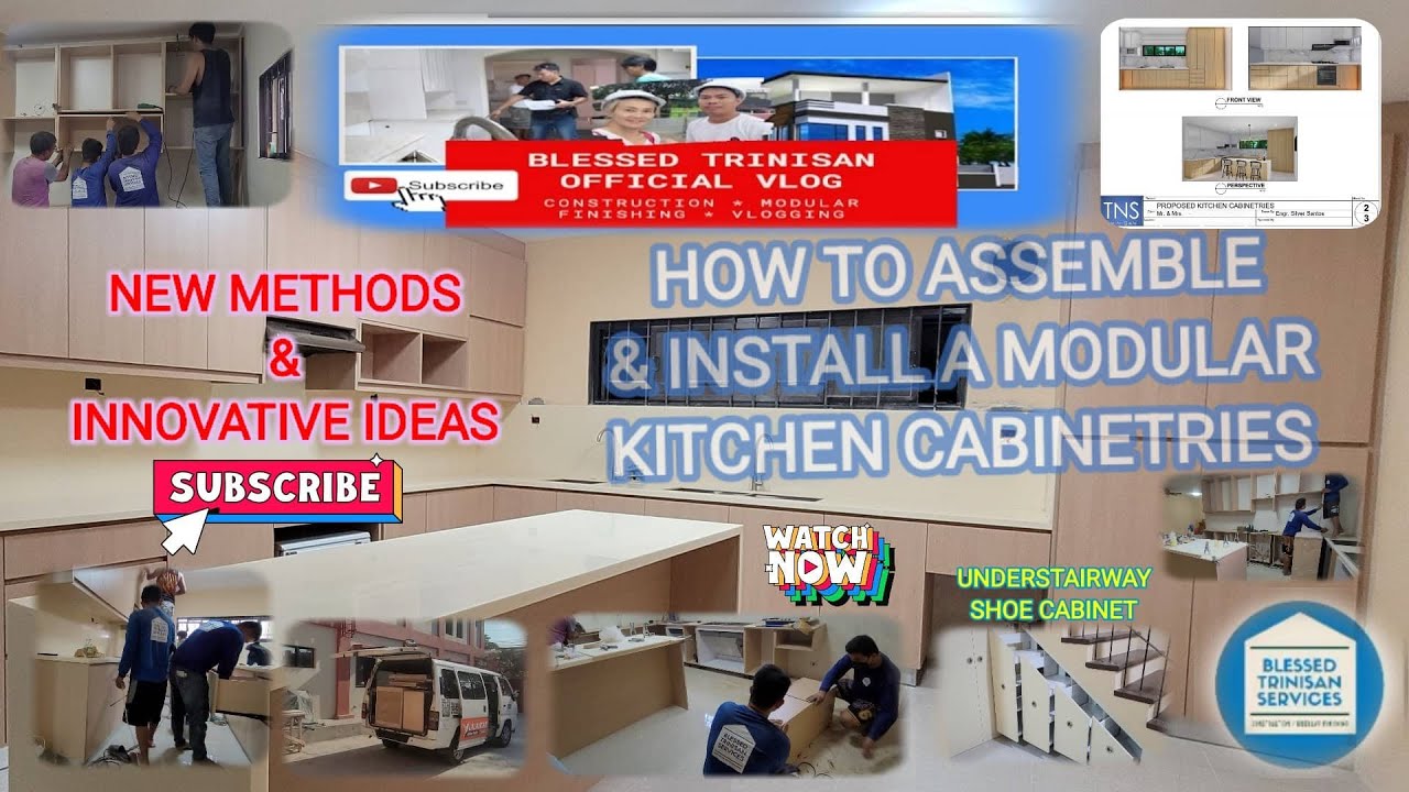 HOW TO ASSEMBLE & INSTALL A MODULAR KITCHEN CABINETRIES...
