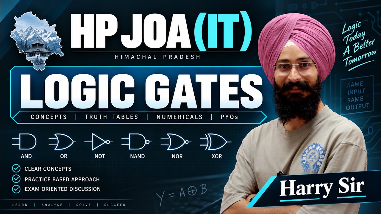 HP JOA(IT): Logic Gates | Subordinate exams | HPRCA Exams