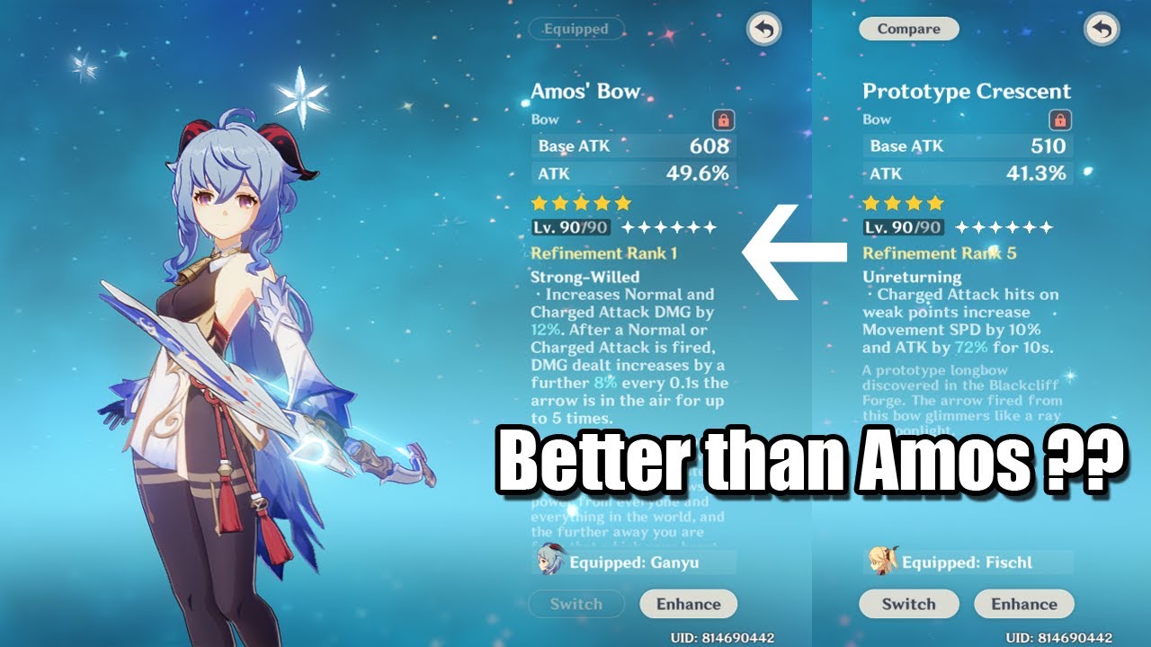 Ganyu r1 amos VS r5 prototype, how much the difference