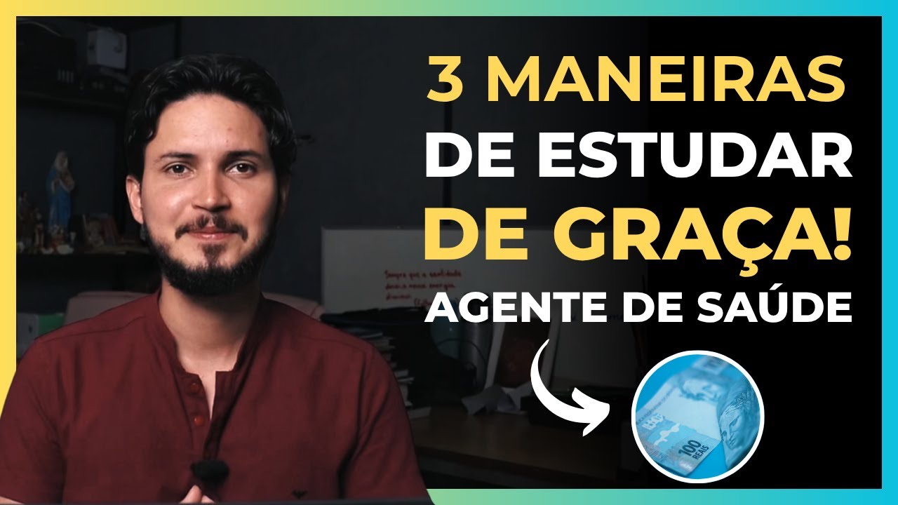 Eu ESTUDEI DE GRAÇA (E PASSEI) Desse Jeito | Agente de Saúde e Agente de Endemias