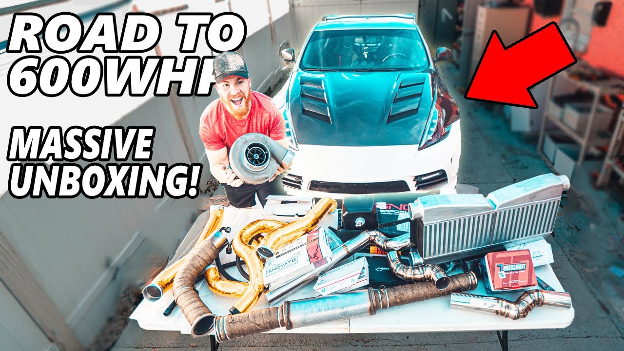 Full 600WHP $7,000 Turbo Kit Unboxing!! *Nissan 370z/350z*