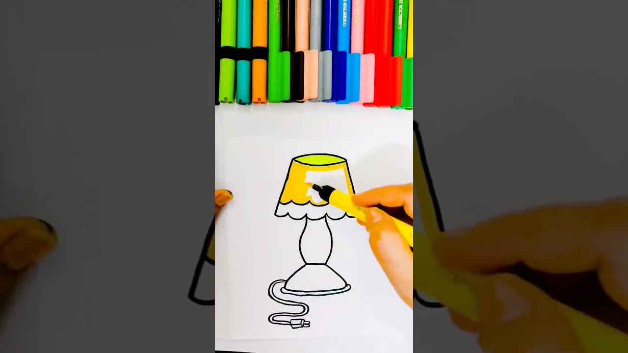 Table lamp#drawing #shorts #painting