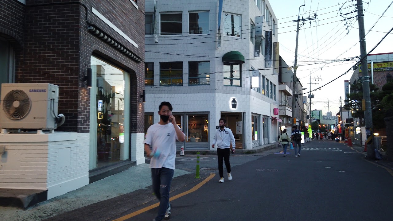 [4k korea] 광주 동명동 카페거리 | dongmyeong-dong cafe street, gwangju,  korea, 2020.06.01