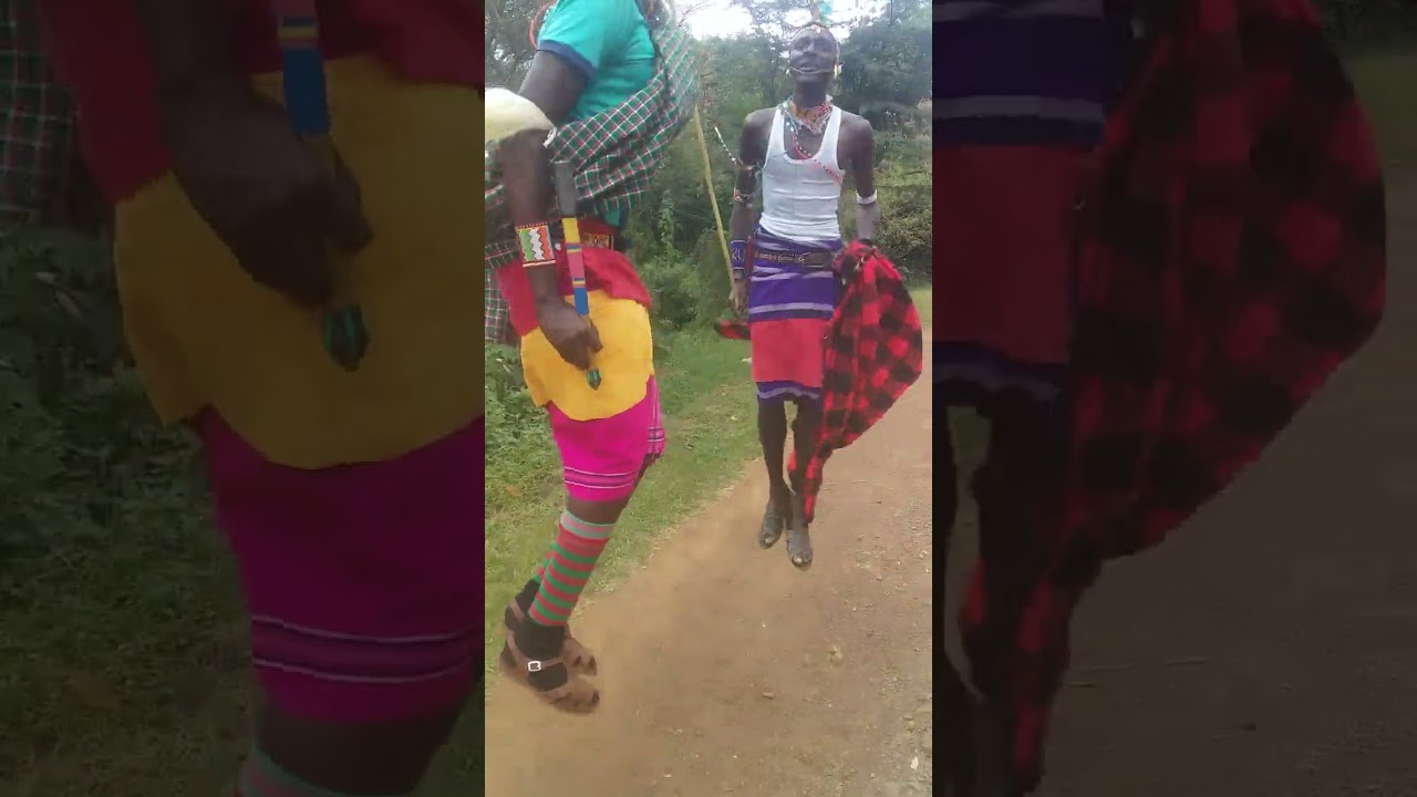 The world famous traditional jumping dance/Adumu dance performed by iconic Tanzania and Kenya Masai.